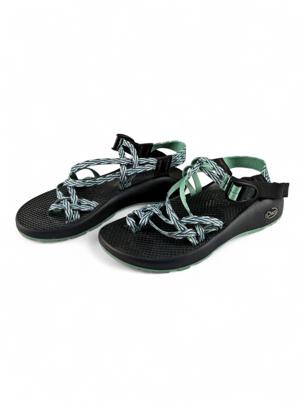 Chaco Women's Adjustable Sport Sandals Size 8 Teal/Black